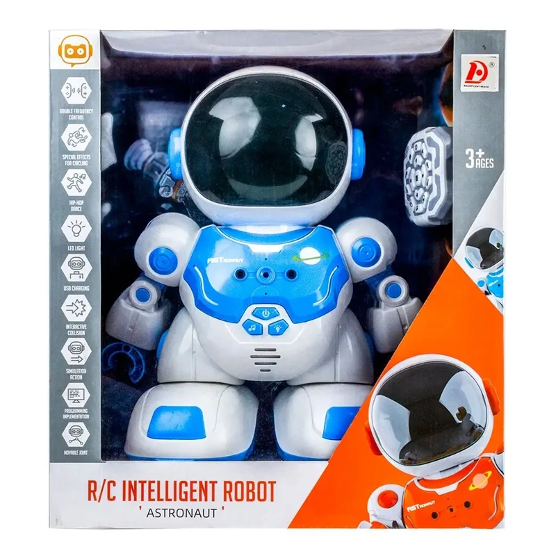 Big Space Robot Toy Remote Control Intelligent Robot Children's Educational Programmable Robot Toy with Light & Sound